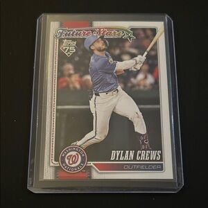Topps Dylan Crews Future Stars Baseball Card - Blue, White, Red